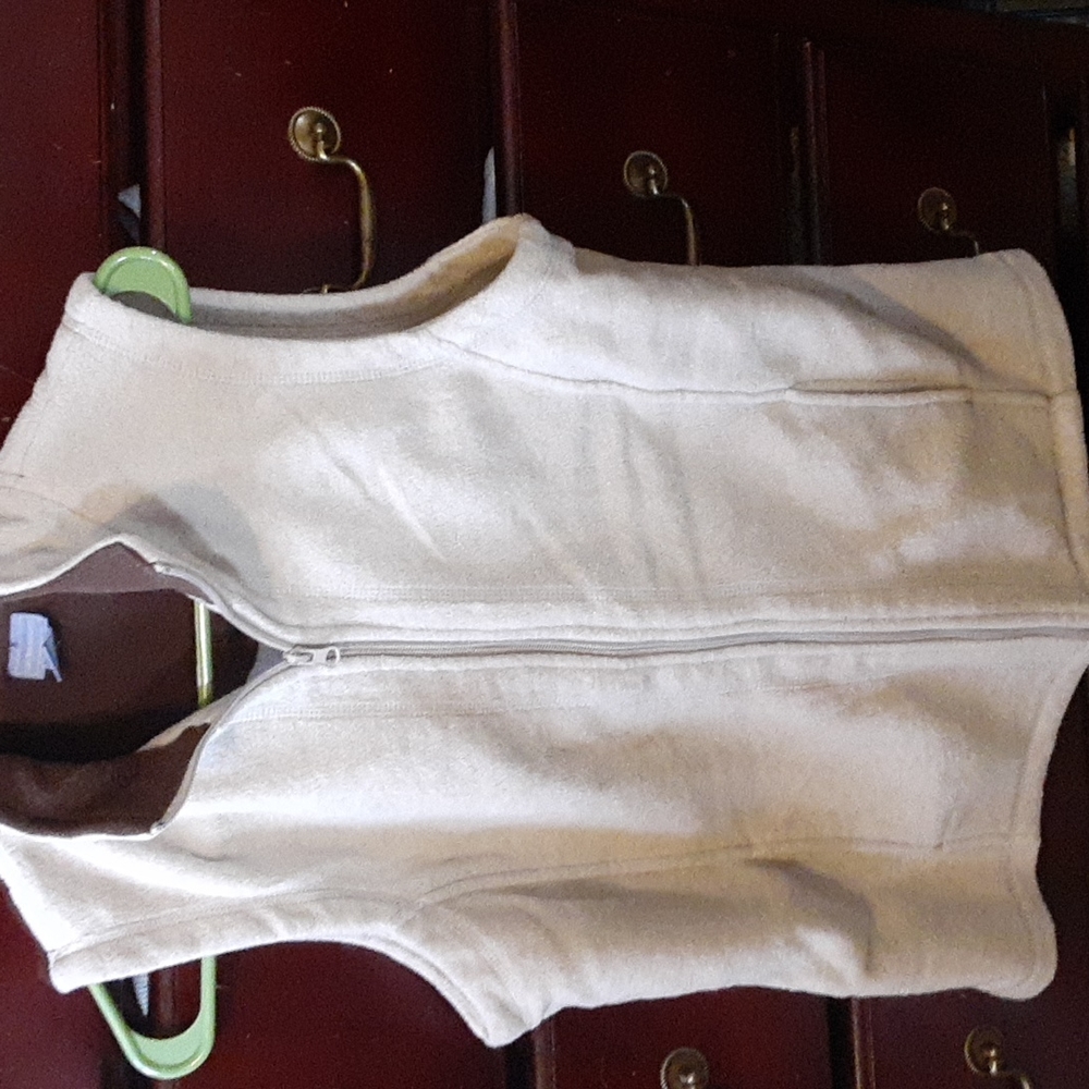 Womens soft Polyester zipper vest